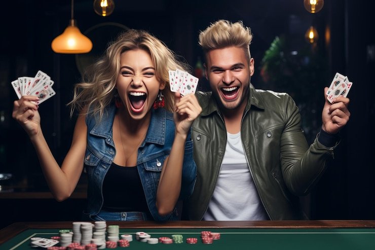 Tim profesional bekerja bersama menciptakan platform hiburan online yang aman dan menyenangkan