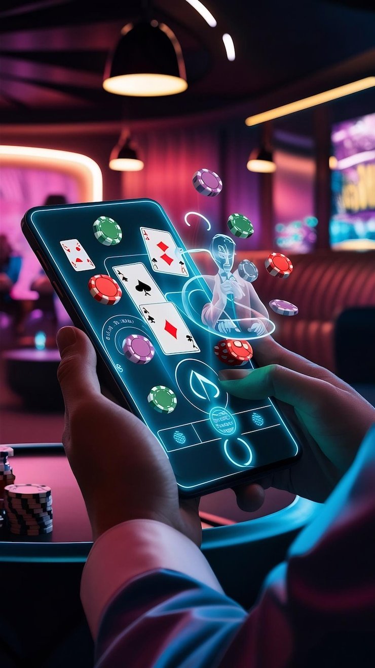 Pengguna melakukan login aman di perangkat mobile untuk akses platform hiburan jpslot